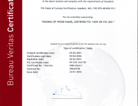 Giấy chứng nhận FSC