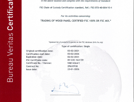 Giấy chứng nhận FSC