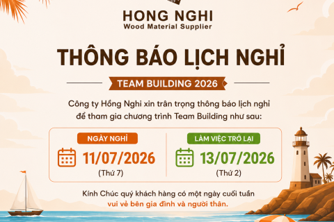 THÔNG BÁO LỊCH NGHỈ TEAM BUILDING 2026