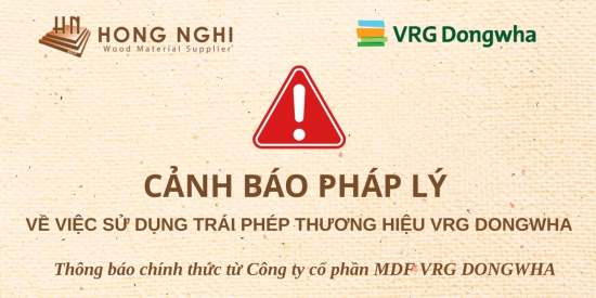 THÔNG BÁO VỀ TÌNH TRẠNG GIẢ MẠO THƯƠNG HIỆU VRG DONGWHA-2025