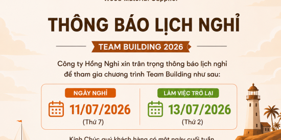 THÔNG BÁO LỊCH NGHỈ TEAM BUILDING 2026